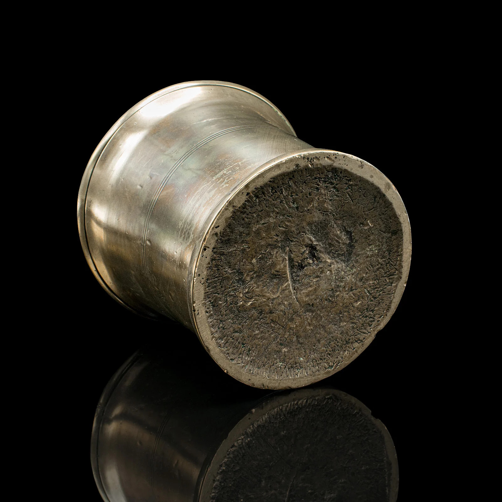 Antique Mortar and Pestle Set, English Bronze Apothecary Grinder, Georgian, 1750