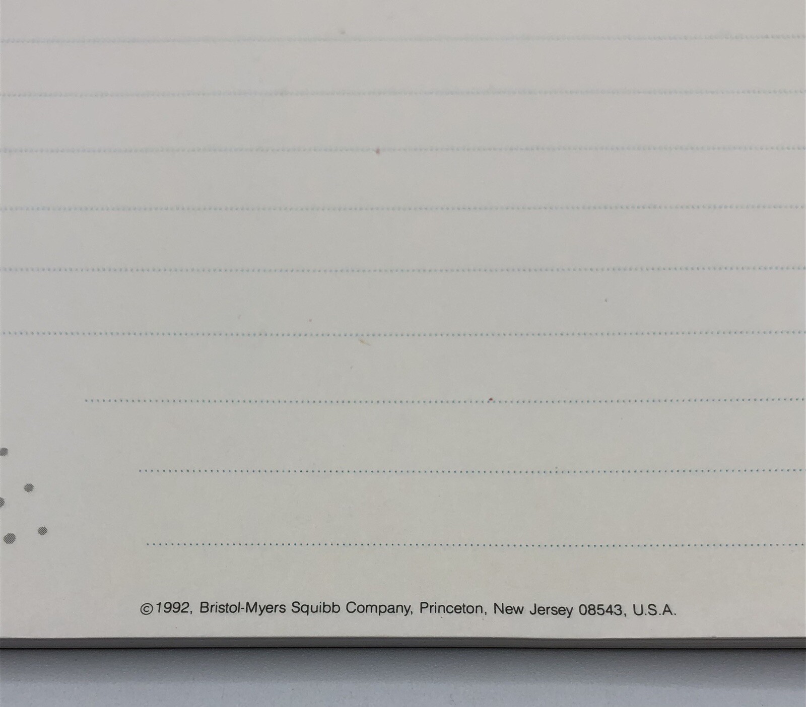 Retro 1992 Drug Rep STADOL NS Notepad 49 Pages Bristol-Myers Squibb Vtg Medical