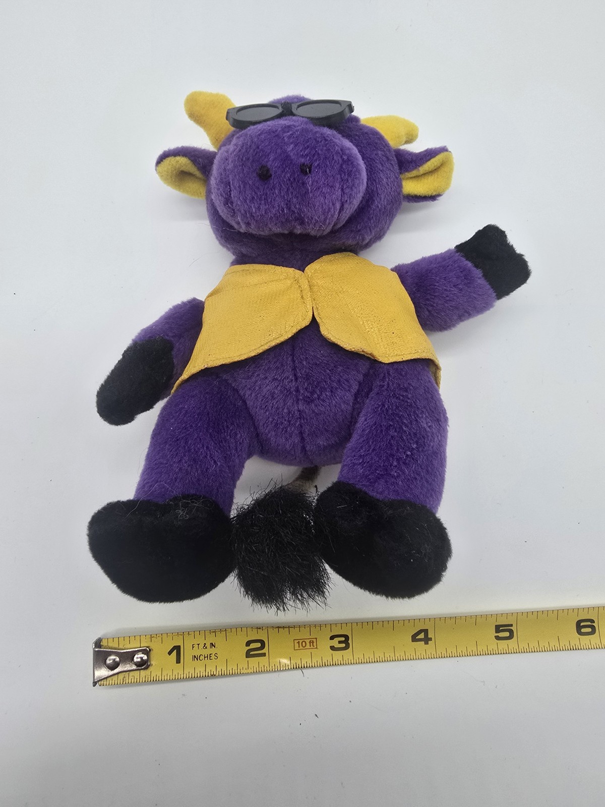 Arthrotec Pfizer Bull Purple Bean Bag Toy Drug Rep Pharma Promo Advertising Vtg