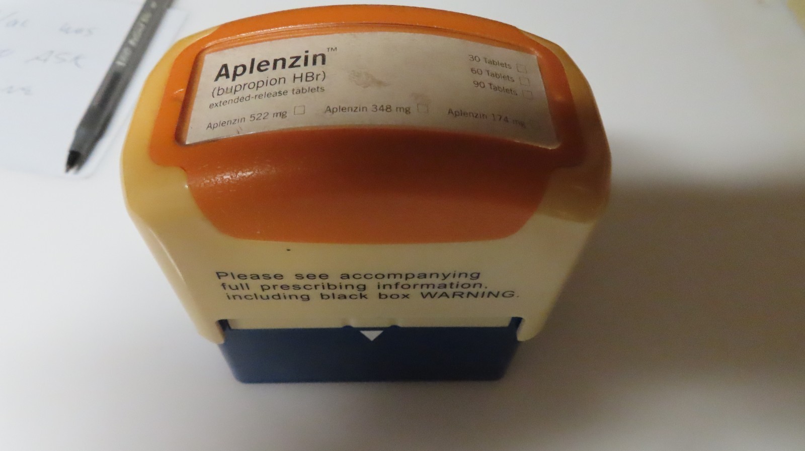 Aplenzin Bupropion Drug Rep Pharma Collectibles Automatic Stamper