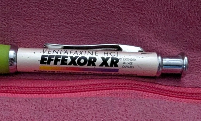 Effexor XR Extended Release Capsules Metal Pharmaceutical Writing Pen – Works!