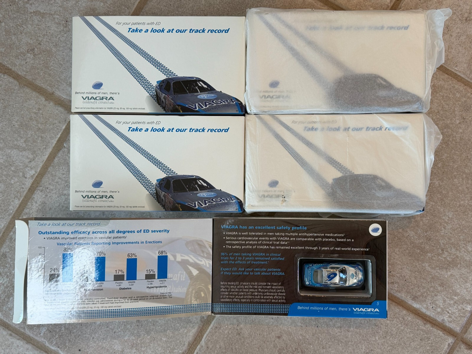 HUGE Rare Authentic Pfizer Viagra Promotional Collection – New Old Stock (NOS)
