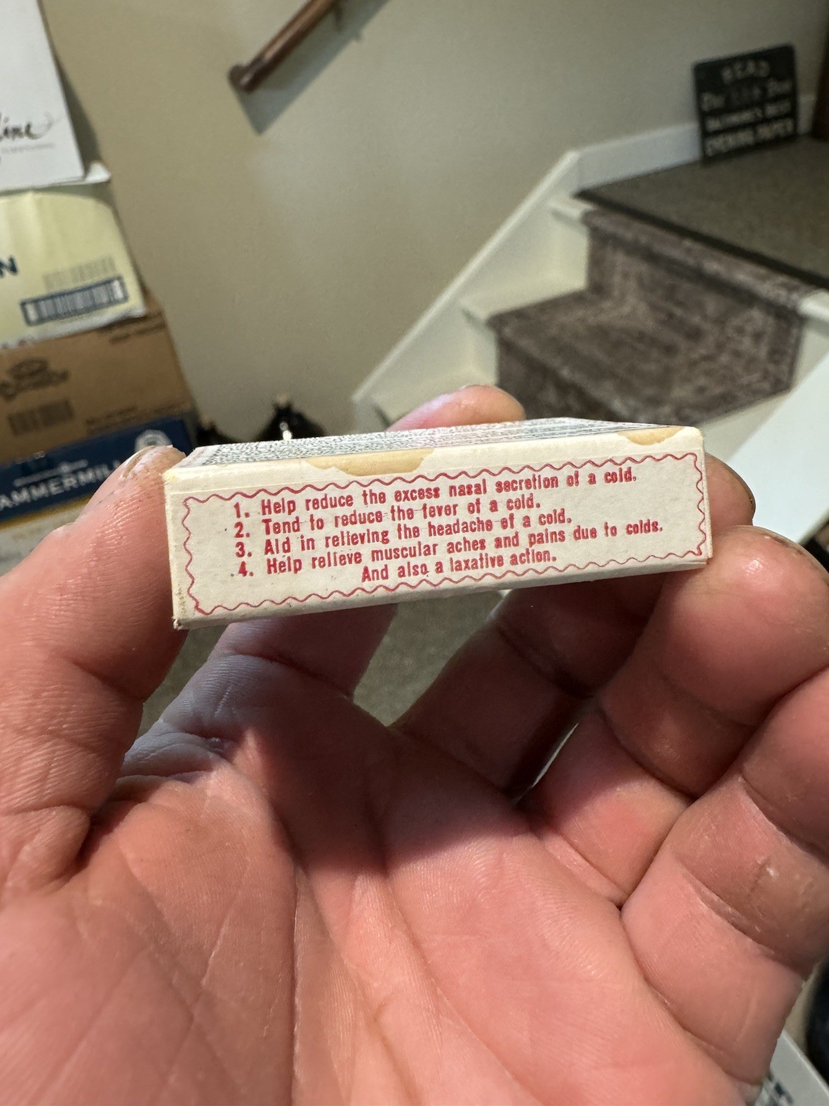Grove’s Bromo Quinine Cold Tablets St Louis MO Small Size Sealed Medicine Box