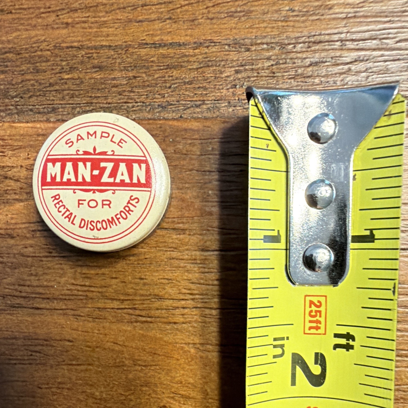 Antique DeWitt’s Man Zan Hemorrhoid Remedy Box Medical Pharmacy Advertising