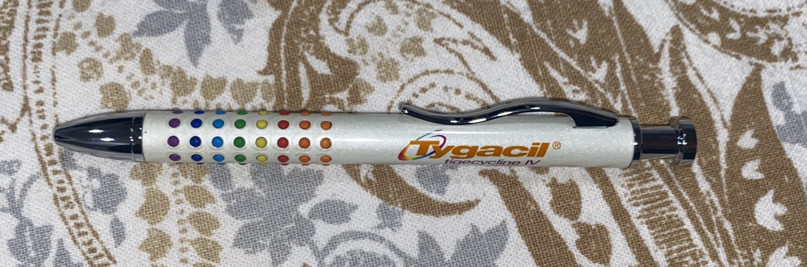Drug Rep TYGACIL Collectible Heavy Metal Pharmaceutical Pen RARE
