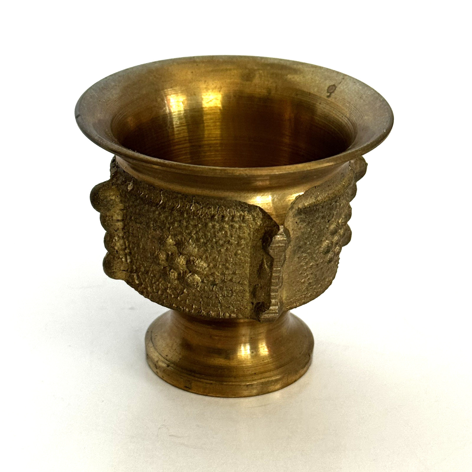 Vintage Cast Brass Small Pharmaceutical Mortar Bowl Apothecary Cup
