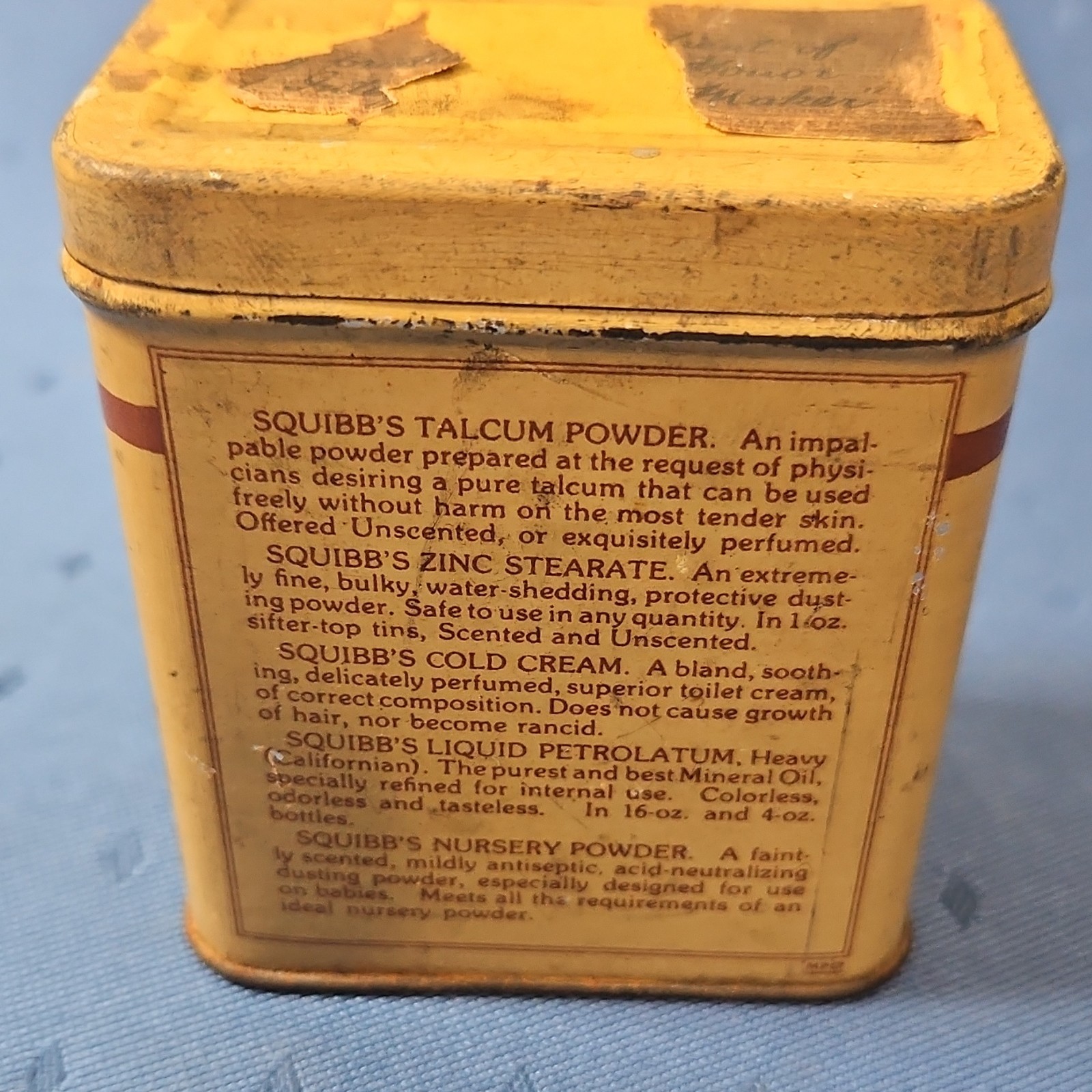 E.R. Squibb & Sons Squibb’s Epsom Salt Pure Magnesium Sulphate 1/4 lb Tin
