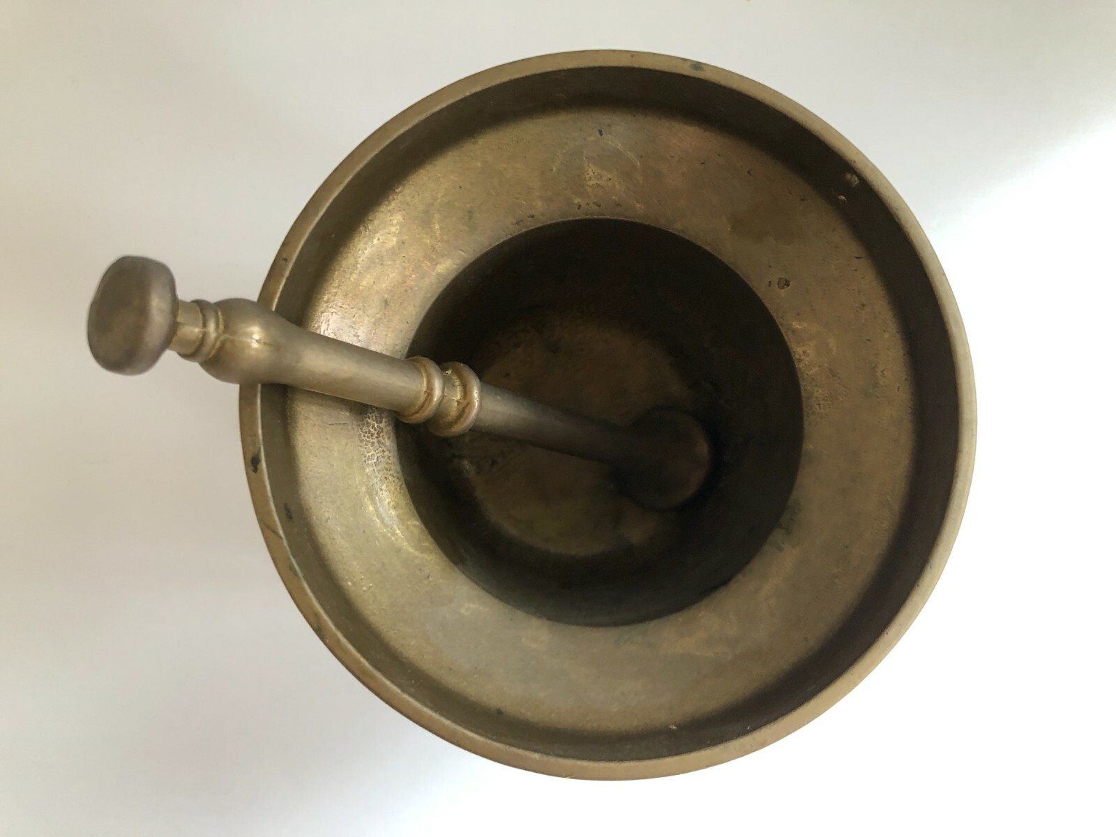 Antique Bronze Apothecary Mortar & Pestle Niette Verwin Anno 1480