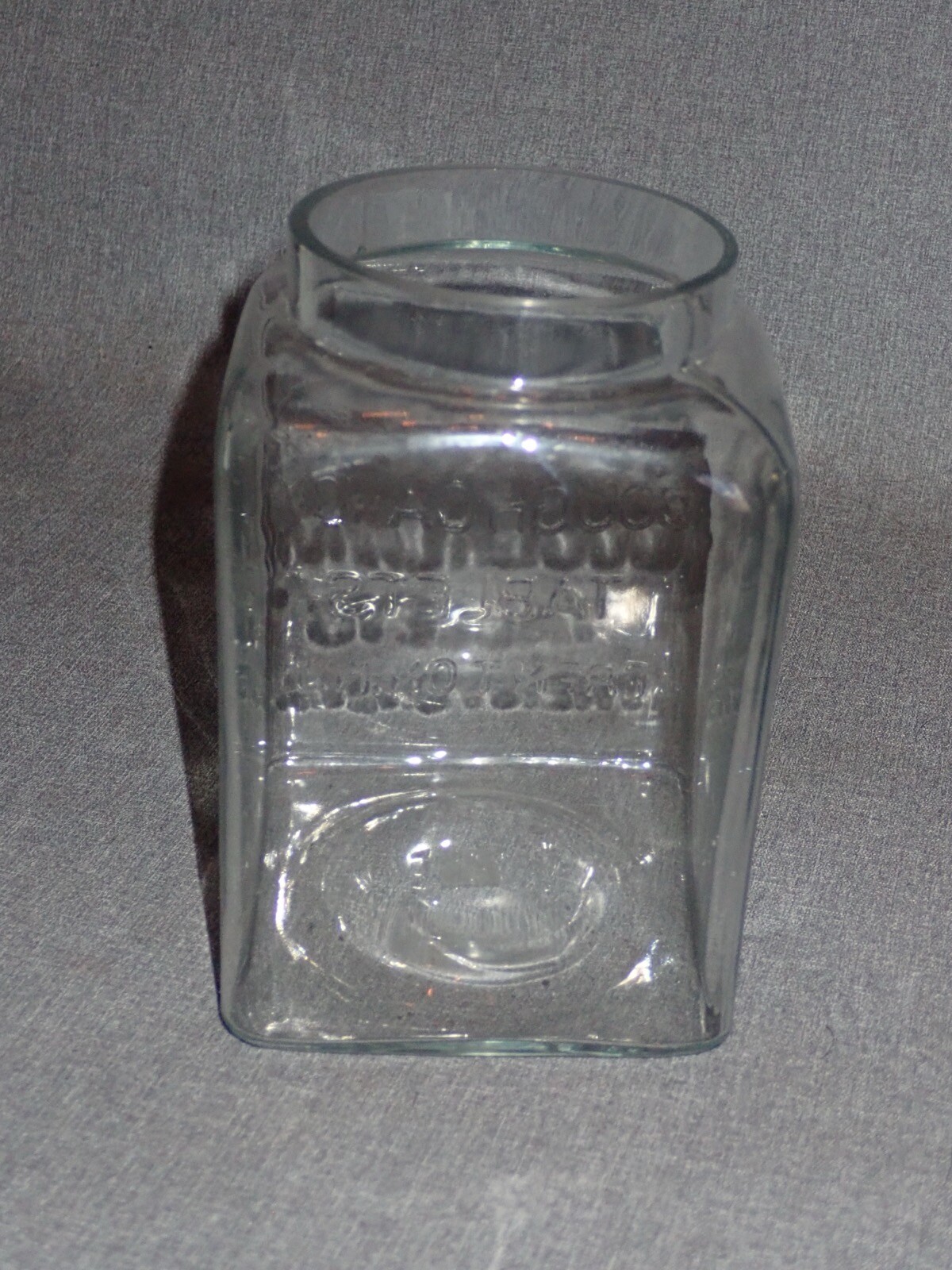 Antique Apothecary Jar Cough Candy Tablets Meseroll & Co Trenton NJ Drug Store