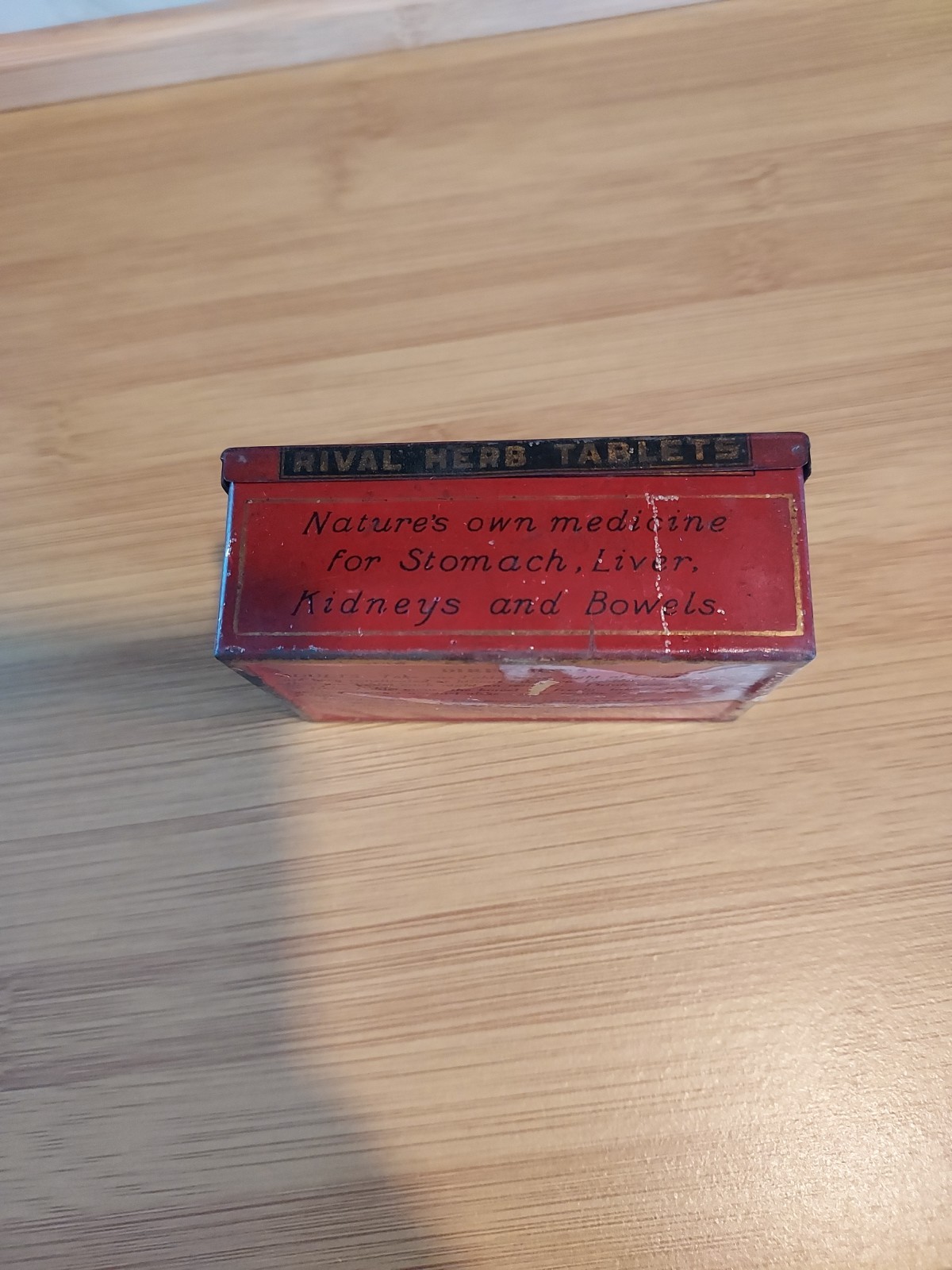 Vintage Herbal Medicine Tin Rival Herb Tablets Montreal Detroit Herbal Remedy