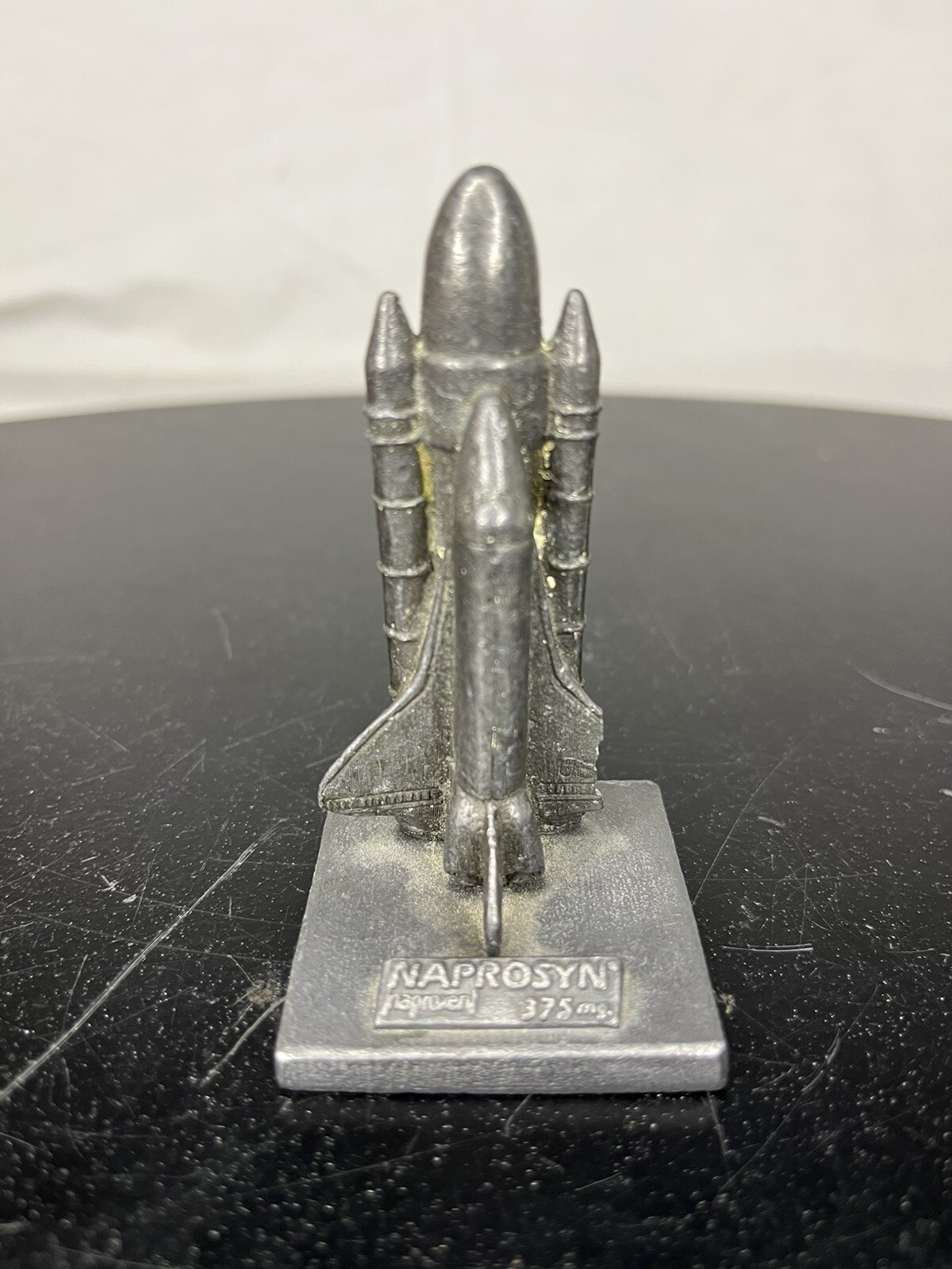 NASA Space Shuttle Miniature Pewter Figurine Naprosyn Pharmaceutical Advertising