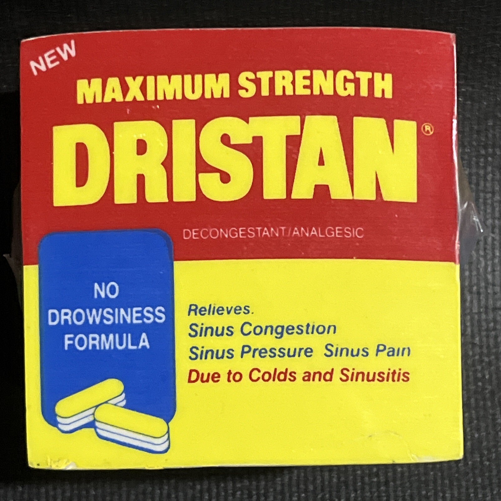 Sticky Note Pad Dristan Decongestant Analgesic Pharmaceutical Drug Rep Promo NEW