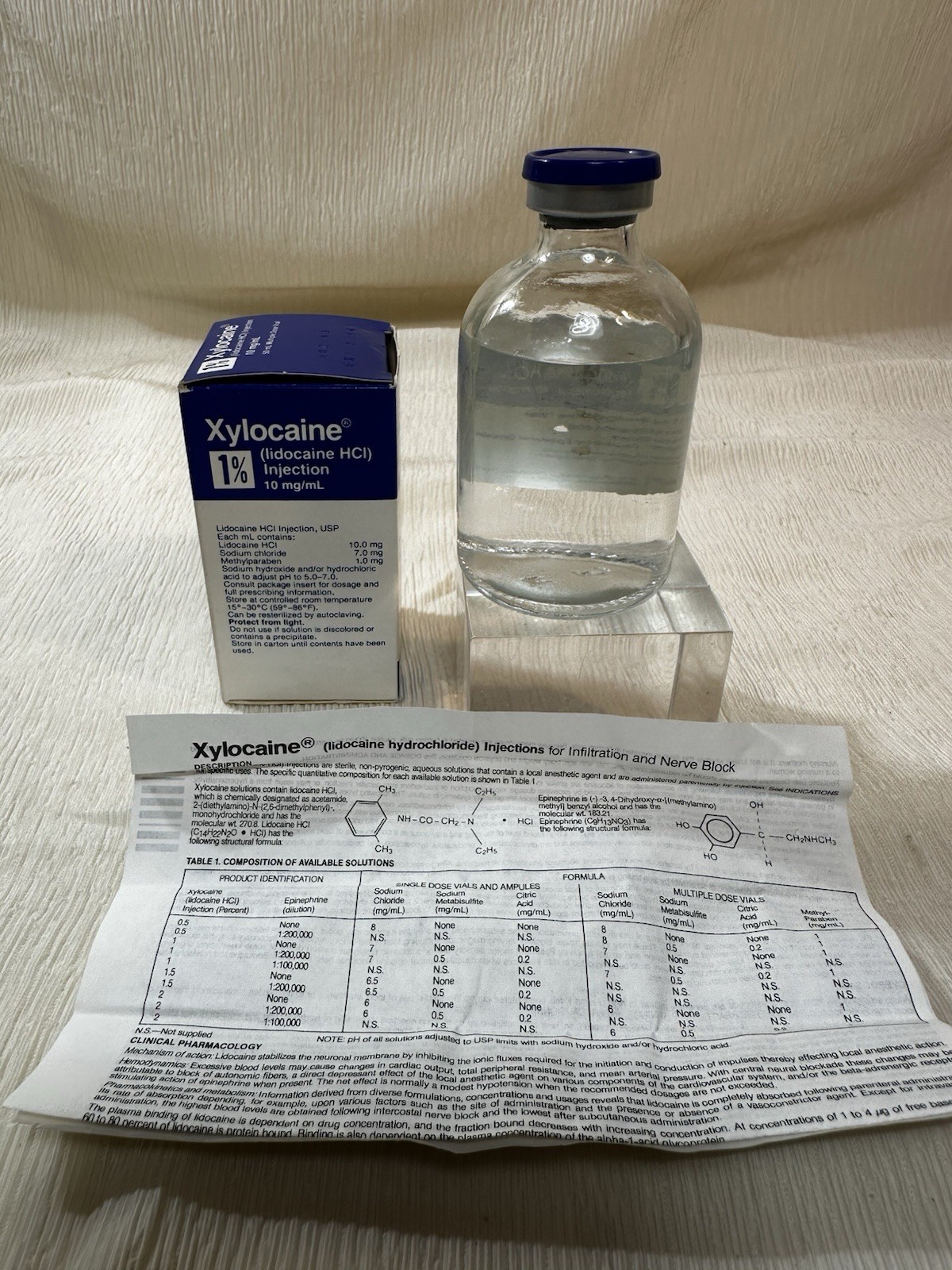 Astra Pharmaceutical vintage Xylocaine 1% In Box Mint From 1992