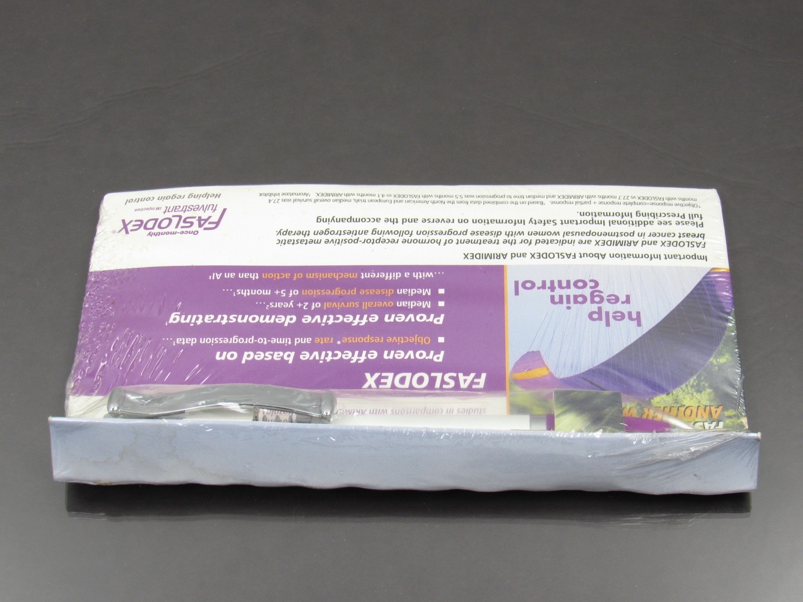 Exquisite Faslodex Heavy Metal PEN Drug Rep Pharmaceutical Promo SEALED on Card