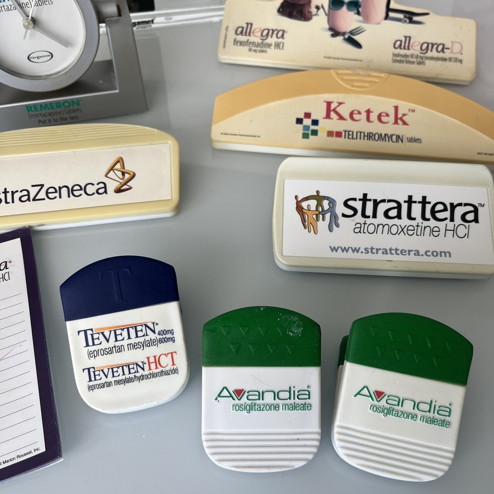 Vintage Pharmaceutical Drug Rep Promotional Items Lot 80-90’s Remeron Strattera
