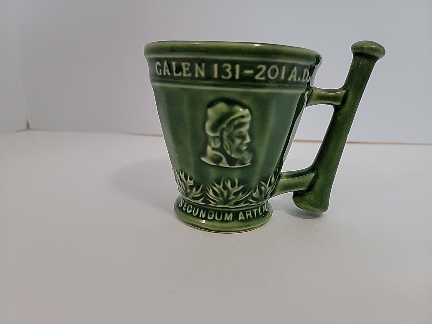 Vintage Schering Medicine Drug Store Ceramic Mug Pharmacy Rx Ad Display
