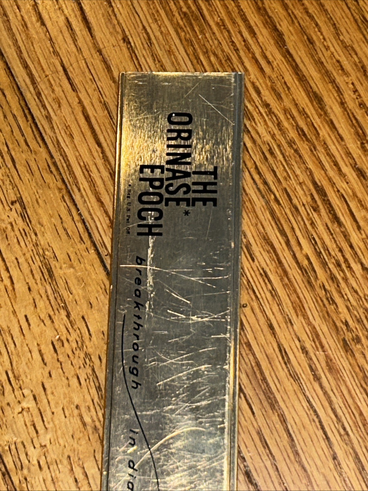 Pharmaceutical Drug Rep Metal Ruler Upjohn Orinase