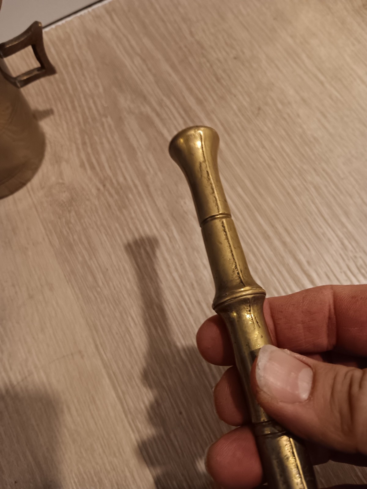 Vintage Brass Mortar And Pestle 4.5″ Tall & 6.25″ Madei in India