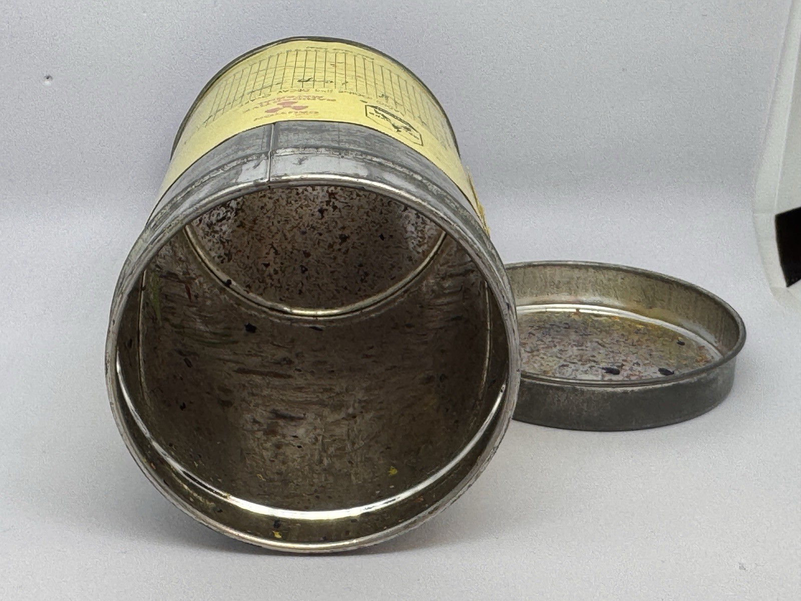 Vintage 1966 Squibb Iodotope Sodium Radio-Iodide (I131) Metal Tin Medical