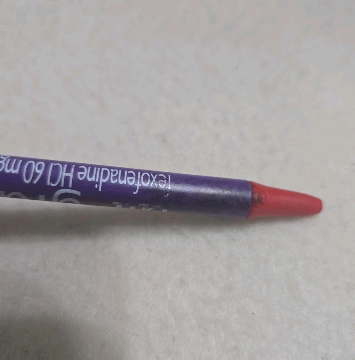 Allegra Ink Click Pen Drug Rep Pharmaceutical Promo Advertising Purple & Red