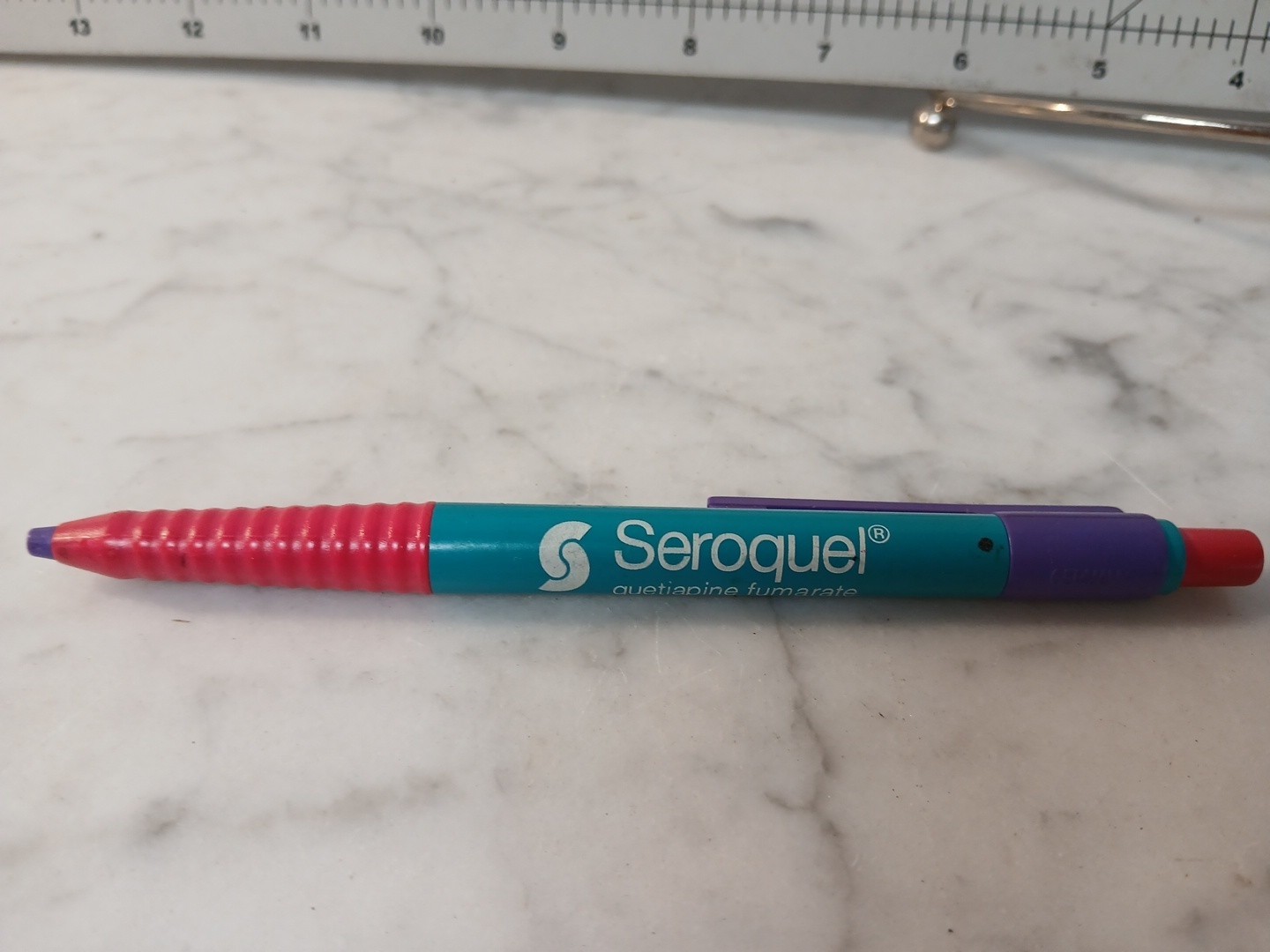 Vintage 90s Seroquel Pen Drug Rep Pharmaceutical Promo Medical Advertising