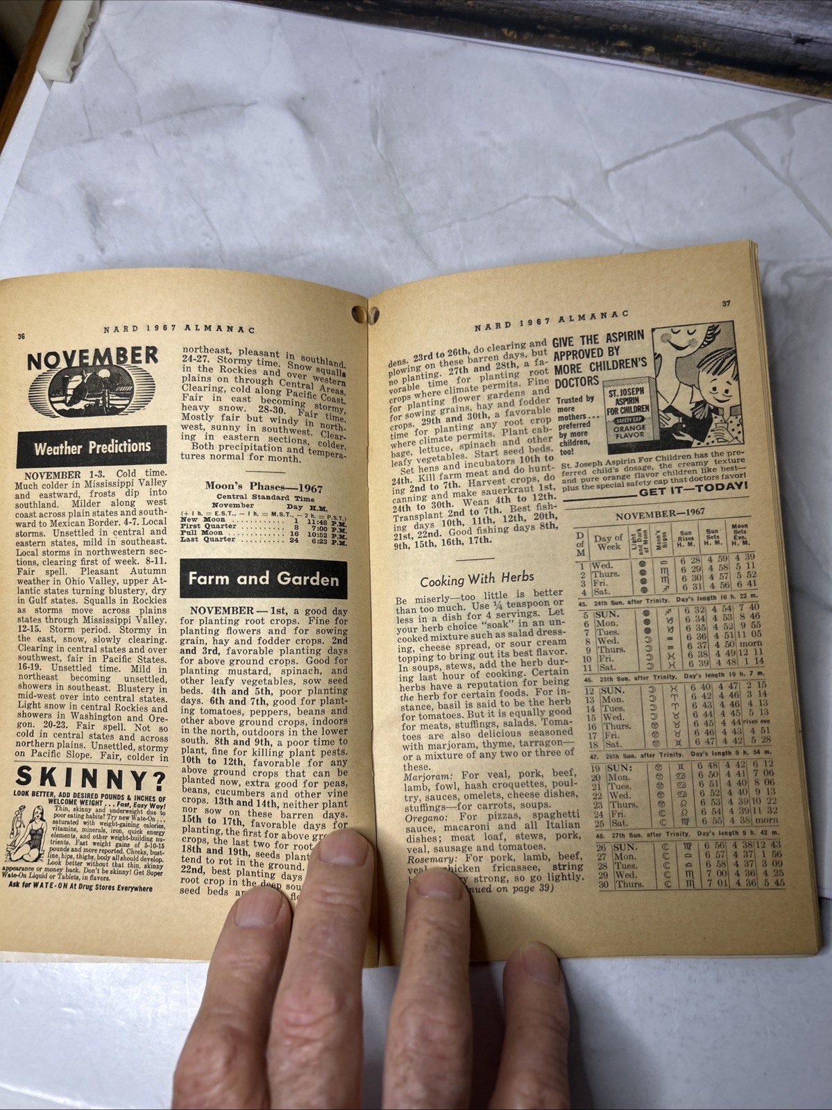 Vintage 1967 Nard Almanac Piper’s Drug Store Pharmaceutical Catalog Book