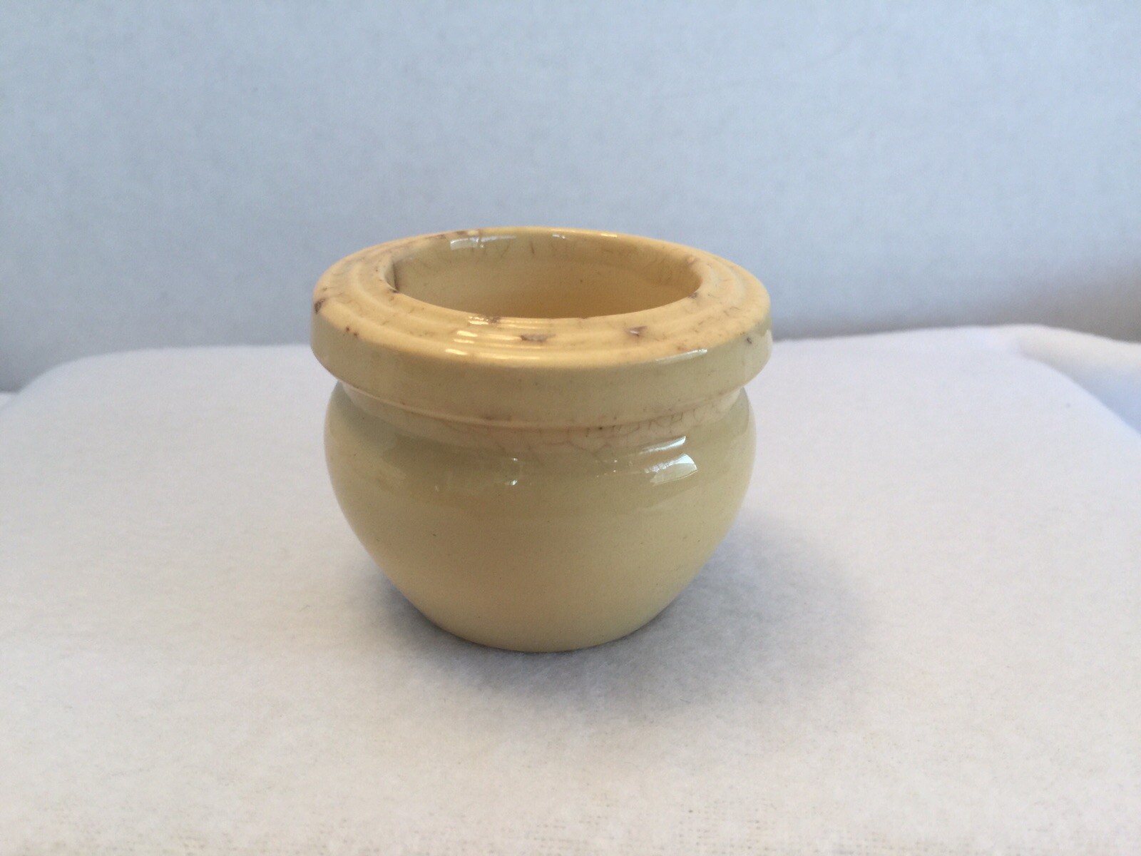 Apothecary Jar Small Heavy Thick Mortar No Pestle Vintage