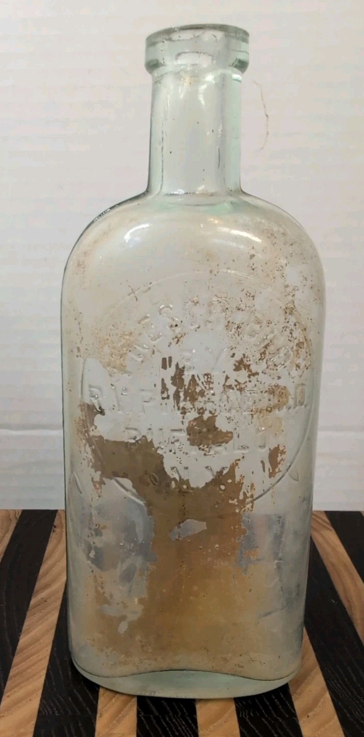 Prescribed By R V PIERCE – Buffalo NY – Green Tinted – Bottle – EMPTY