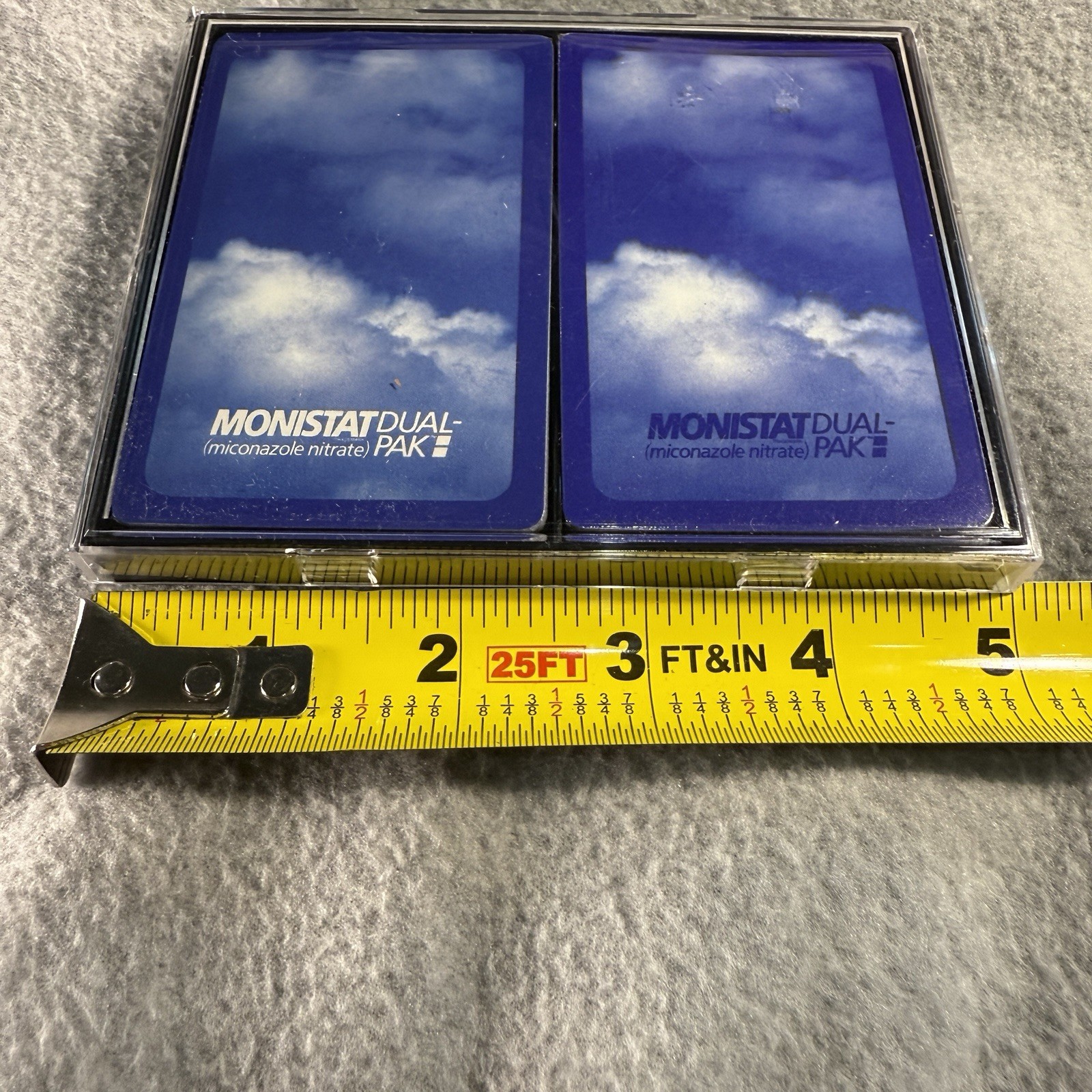 RARE Pharmaceutical Playing Cards Monistat Drug Rep Promo NEW with Case Gag Gift