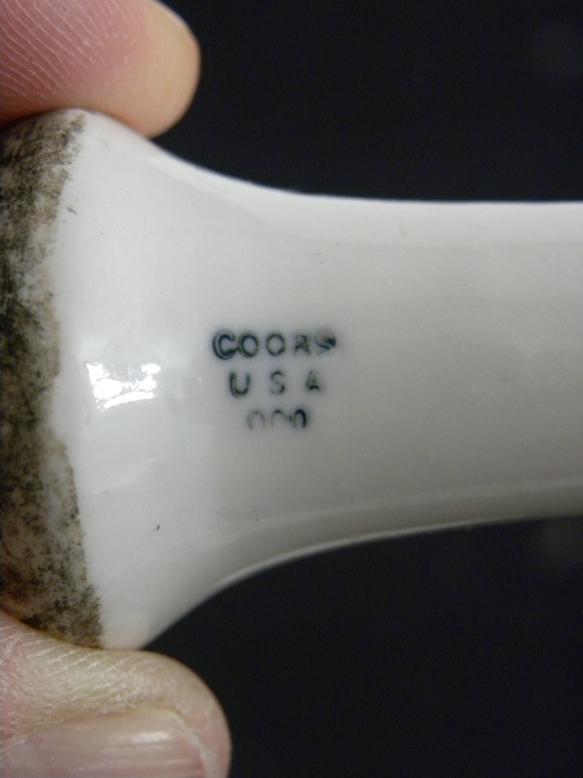 Vintage Used Coors USA Lab Mortar 522-00 and Pestle 000 Set, #4