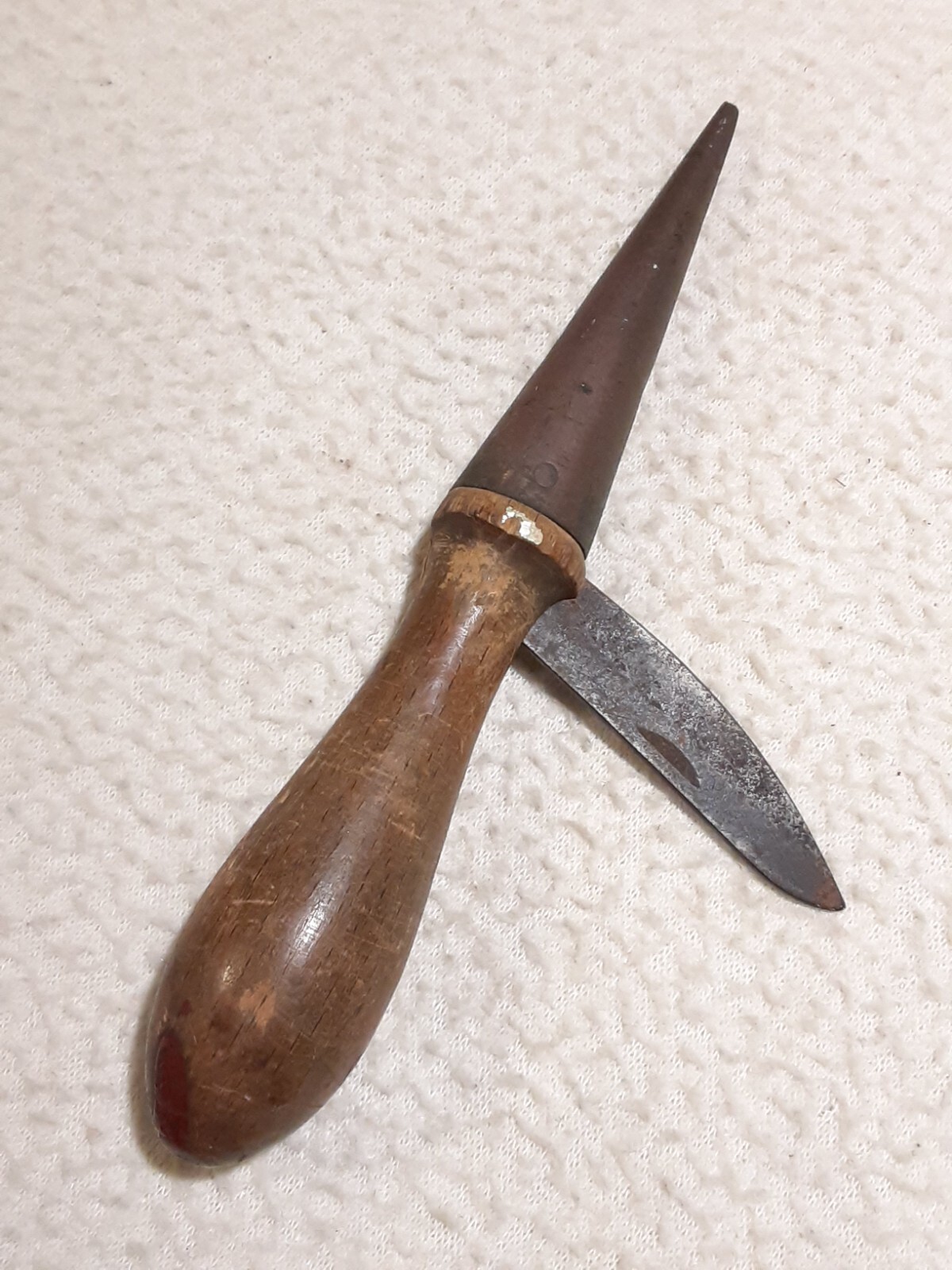 EARLY APOTHECARY CORK BORER KNIFE BLADE BRASS CONE CHEMIST MAKE YOUR OWN STOPER