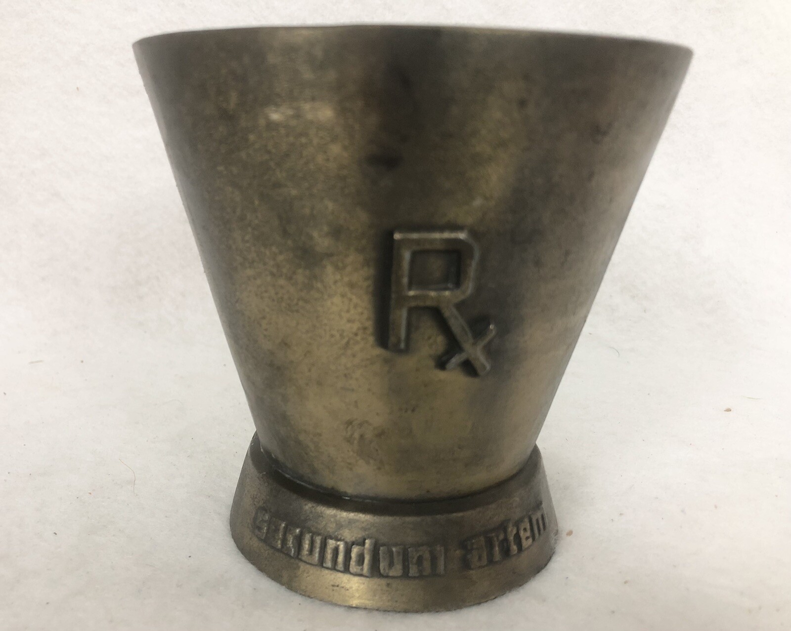 VTG Metal William Proctor Jr RX Secundum Artem Schering Mortar and Pestle