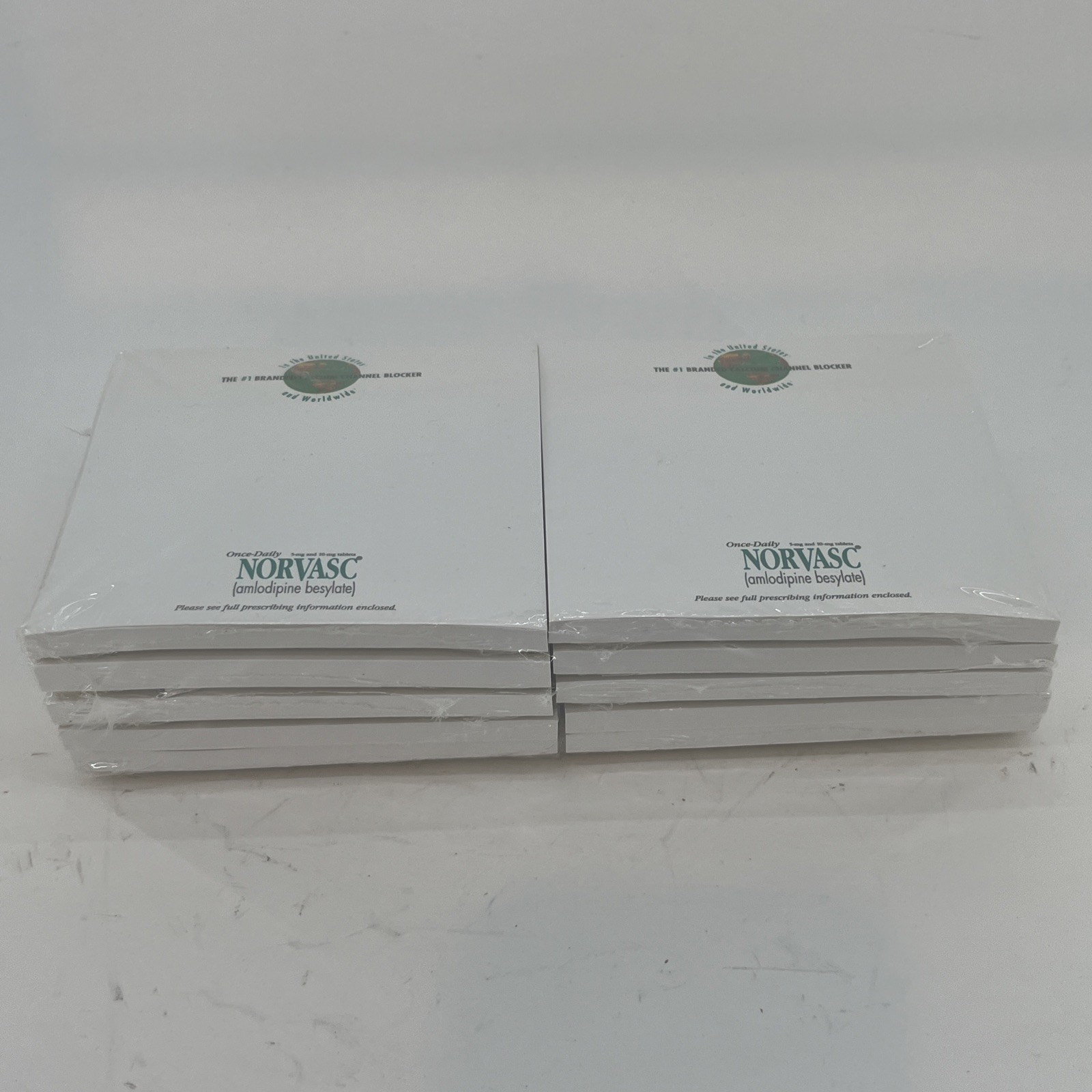 Norvasc Advertisement Note Pads Pharmaceutical Pfizer Drug Rep