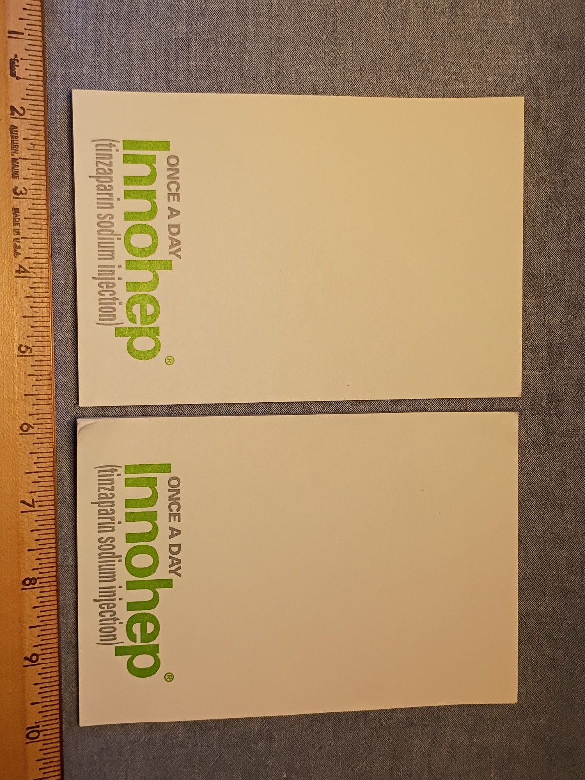 Lot of Pharmaceutical Drug Rep Pads of Paper and Wooden Pen Holder