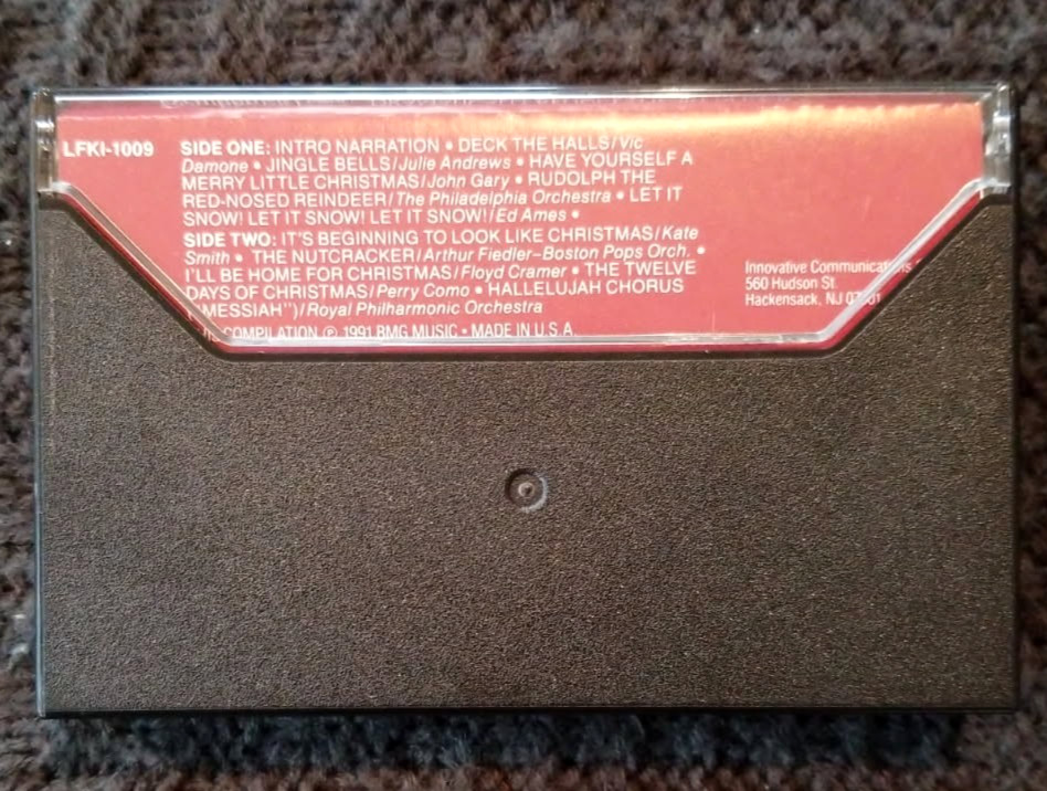 Very Vintage Pharmaceutical Drug Rep Promo Holiday Cassette From Parke-Davis