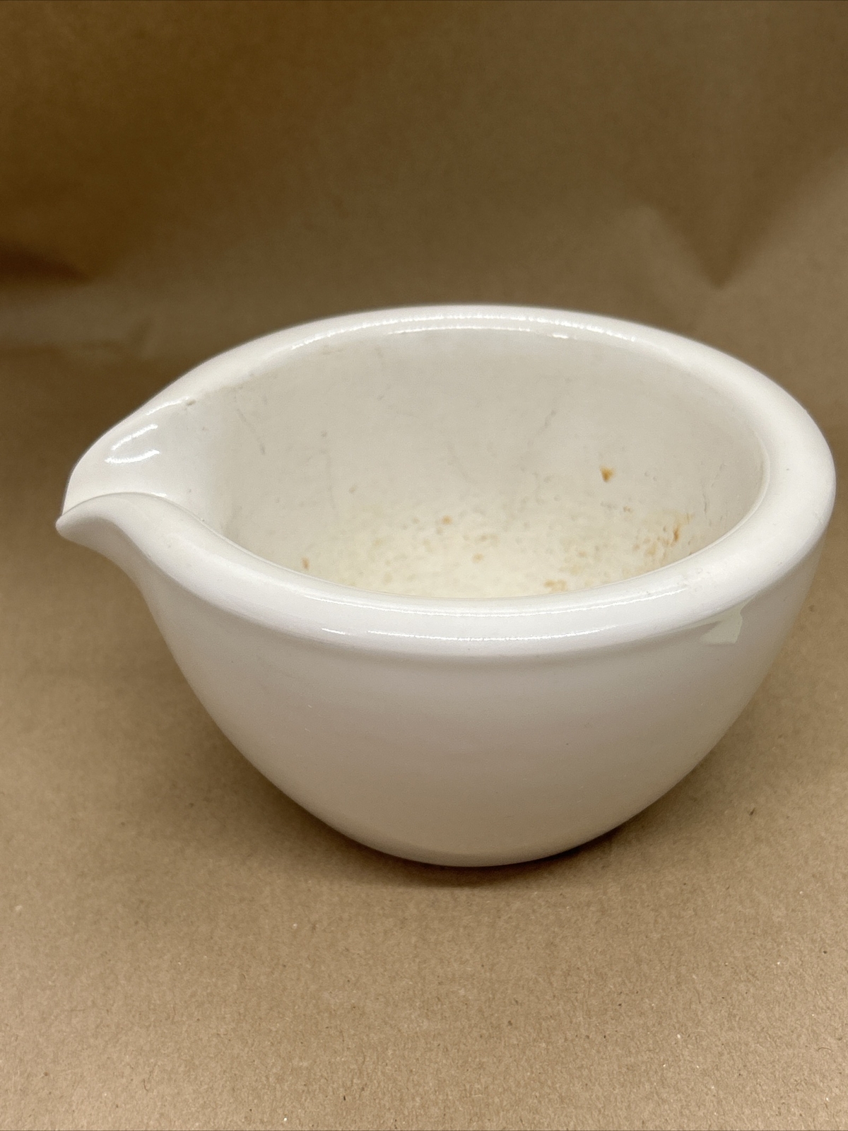 Vintage Antique Apothecary Mortar Pestle COORS USA Ceramic