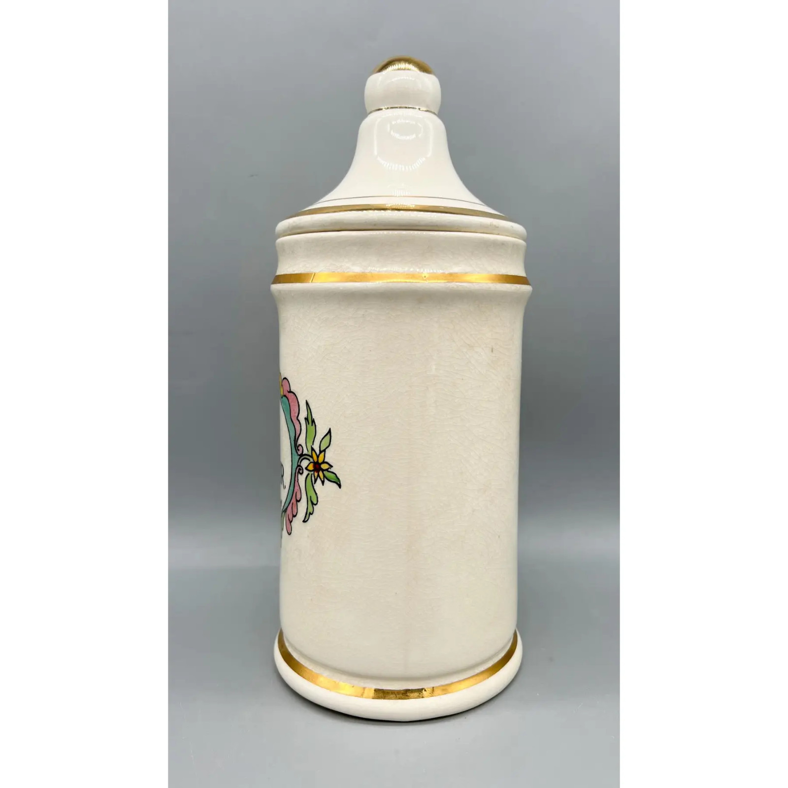 Vintage Jeanne Robinette Reproduction Apothecary Jar – Rexall Drugstore ceramic