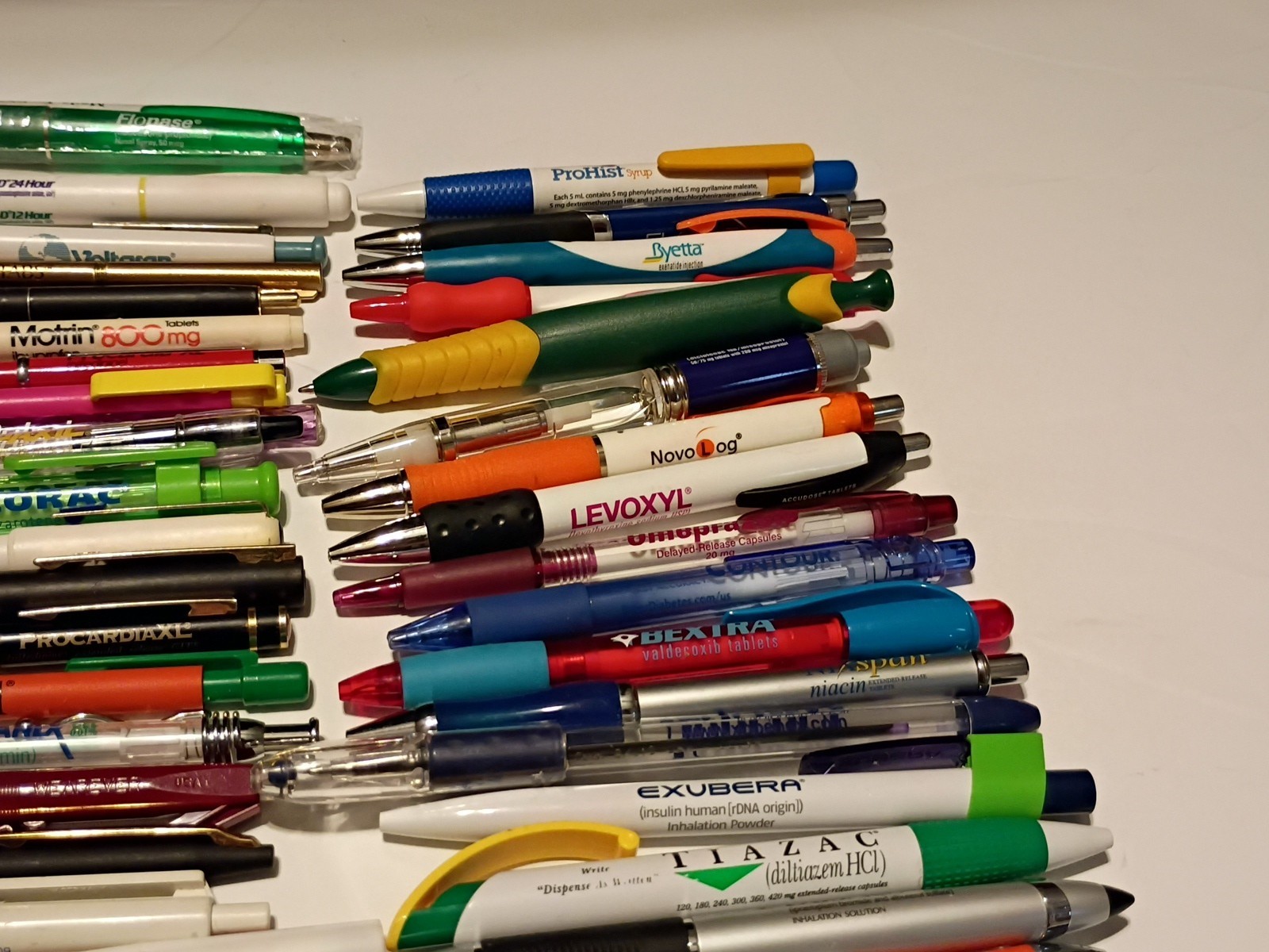 Vintage Pharmaceutical Ballpoint Pens Drug Rep Promo Lot of 68