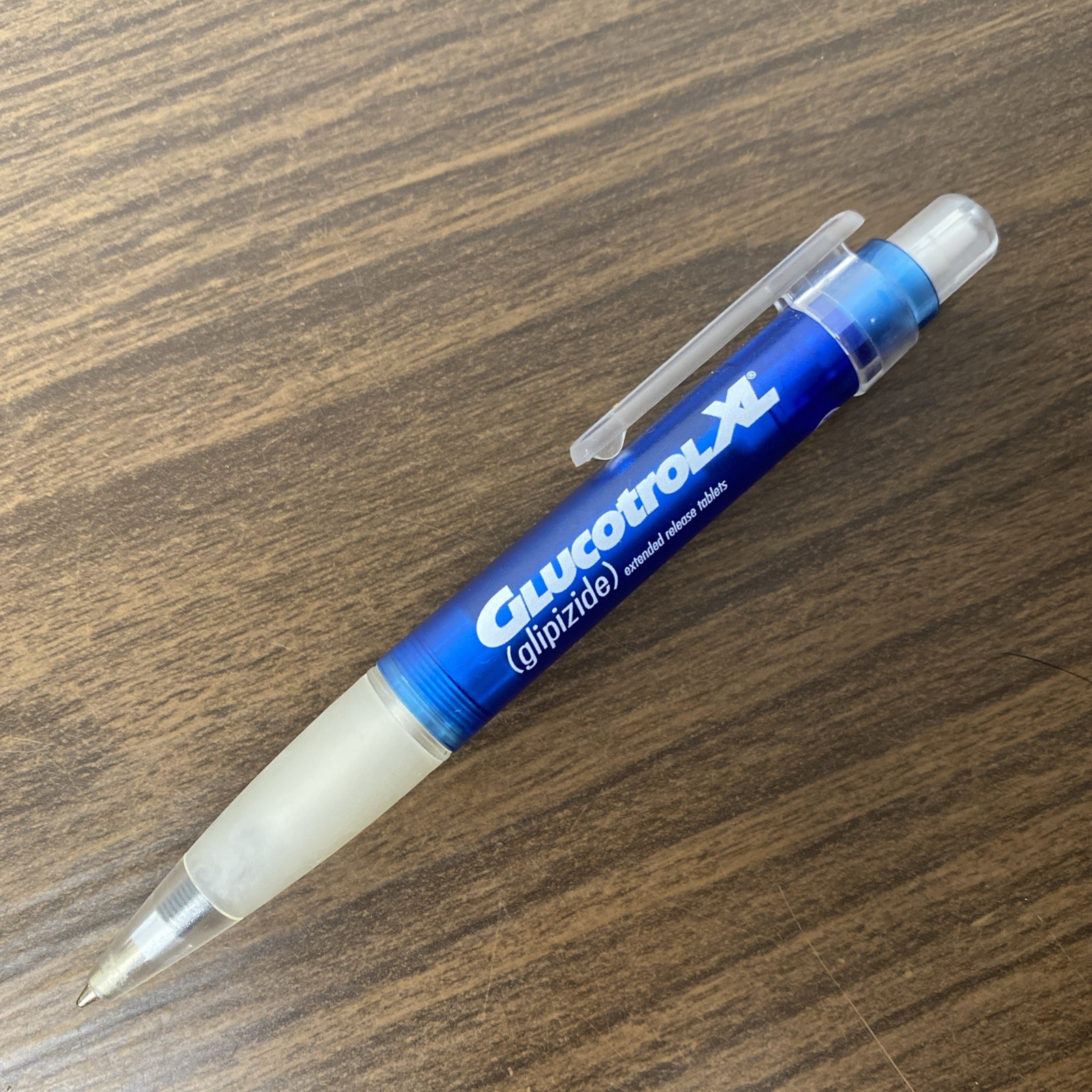 Glucotrol XL Plastic Rubber Grip Drug Rep Pen Pharmaceutical Pharma