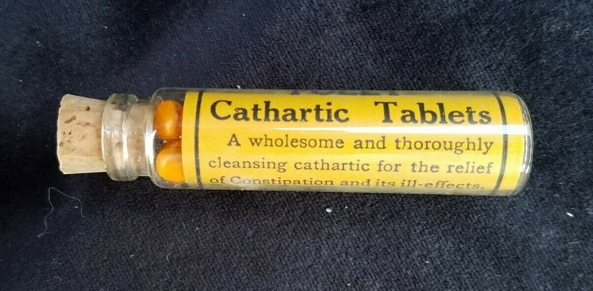 Old Medicine Bottle Foley Cathartic Tablets Foley & Co Chicago IL New Old Stock