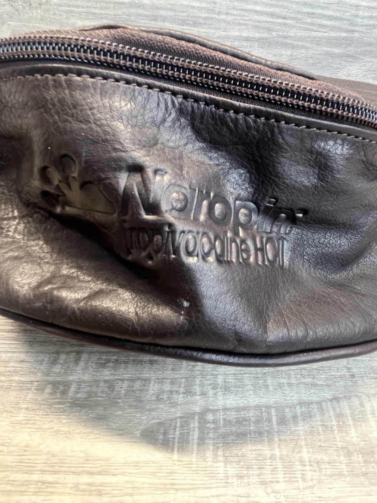 NAROPIN Leather Fanny Pack Drug Pharmaceutical Rep Promo Advertising Canyon