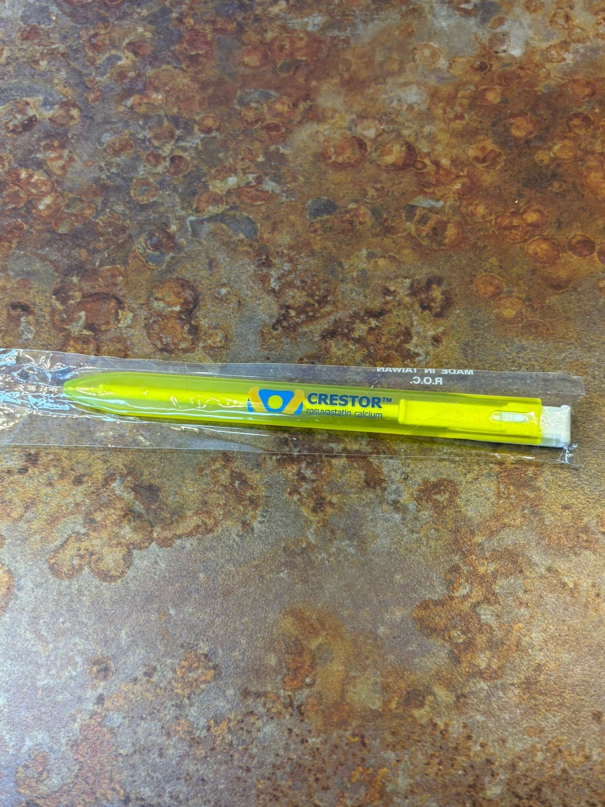 Rare Flat Crestor Plastic Drug Rep Pen Collectible Never Used