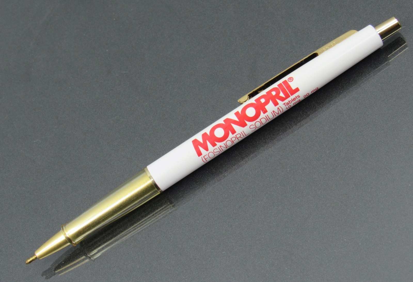 Monopril PaperMate PEN Drug Rep Pharmaceutical Promo Medical Advertising Dry Ink