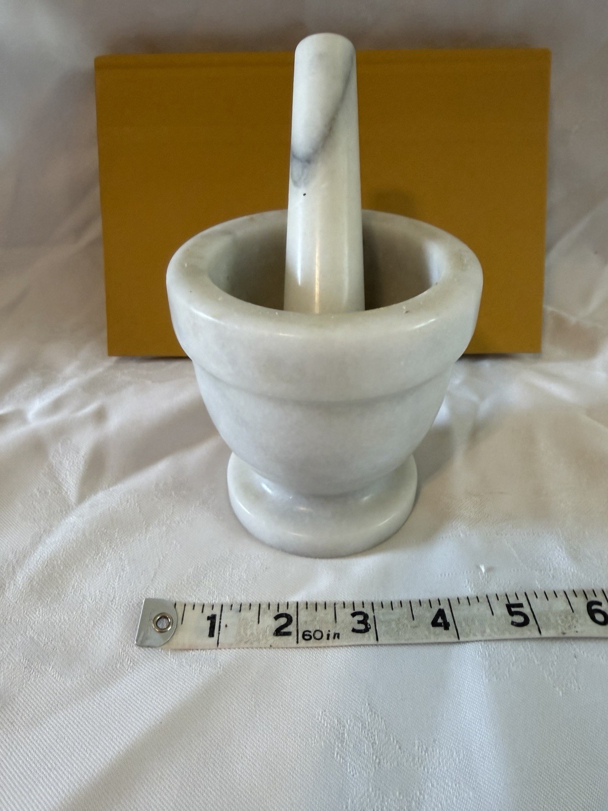 Vintage Italian Marble Mortar and Pestle 4″ x 4″ 1960’s
