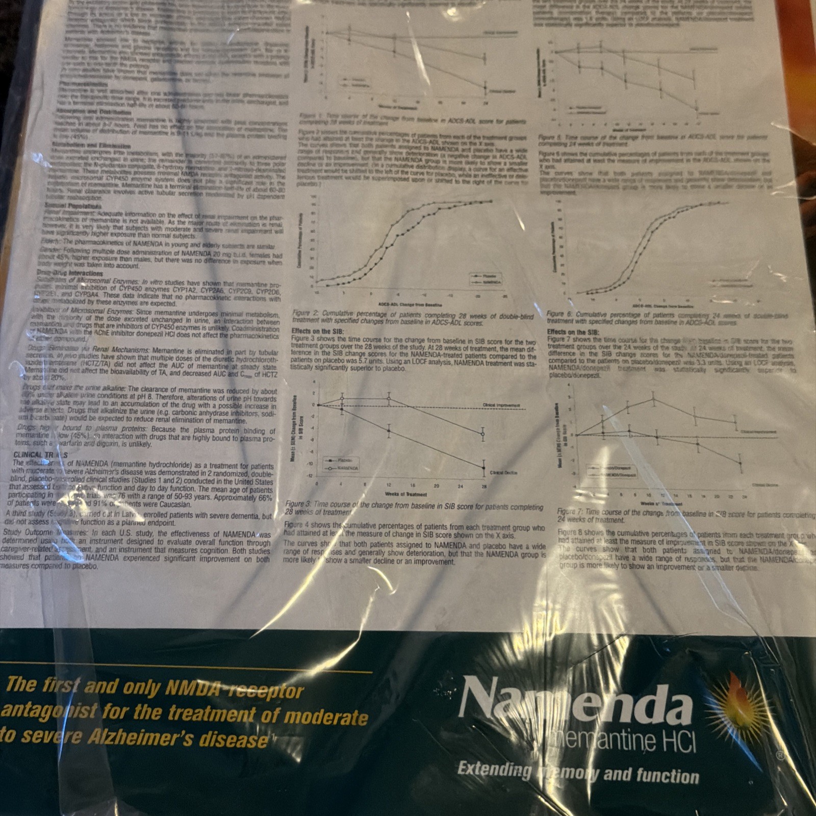 Namenda Pharmaceutical Clipboard Drug Rep Promo 2000s