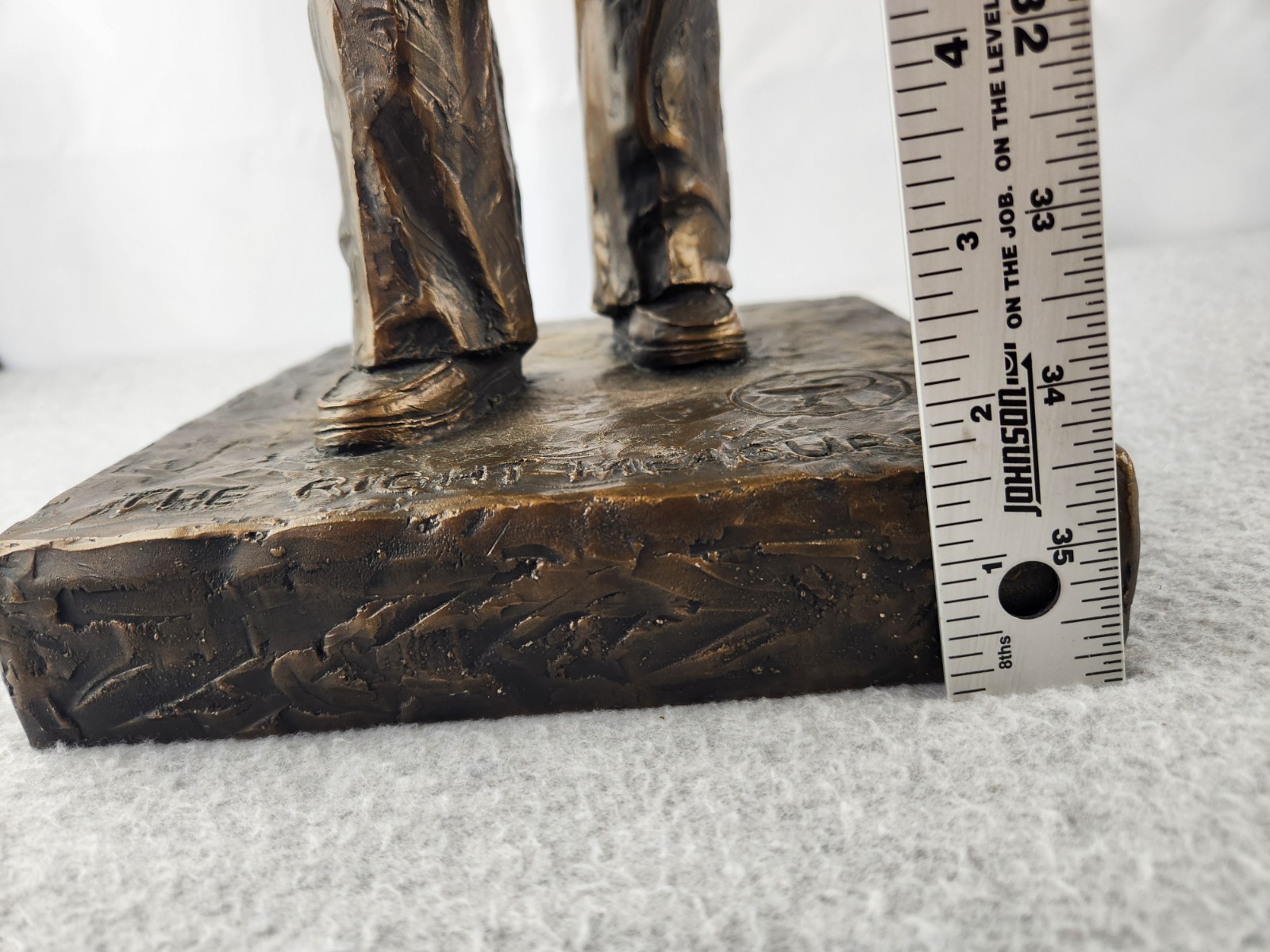 XL Bronze Apothecary Pharmacist Pharmacy Statue Trophy Award Figure Vtg