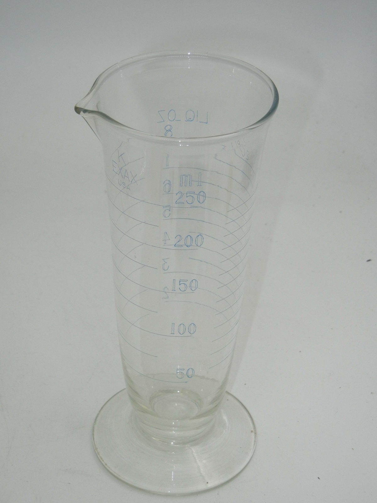 Antique Apothecary Glassware 250 mL K EXAX Graduated Beaker