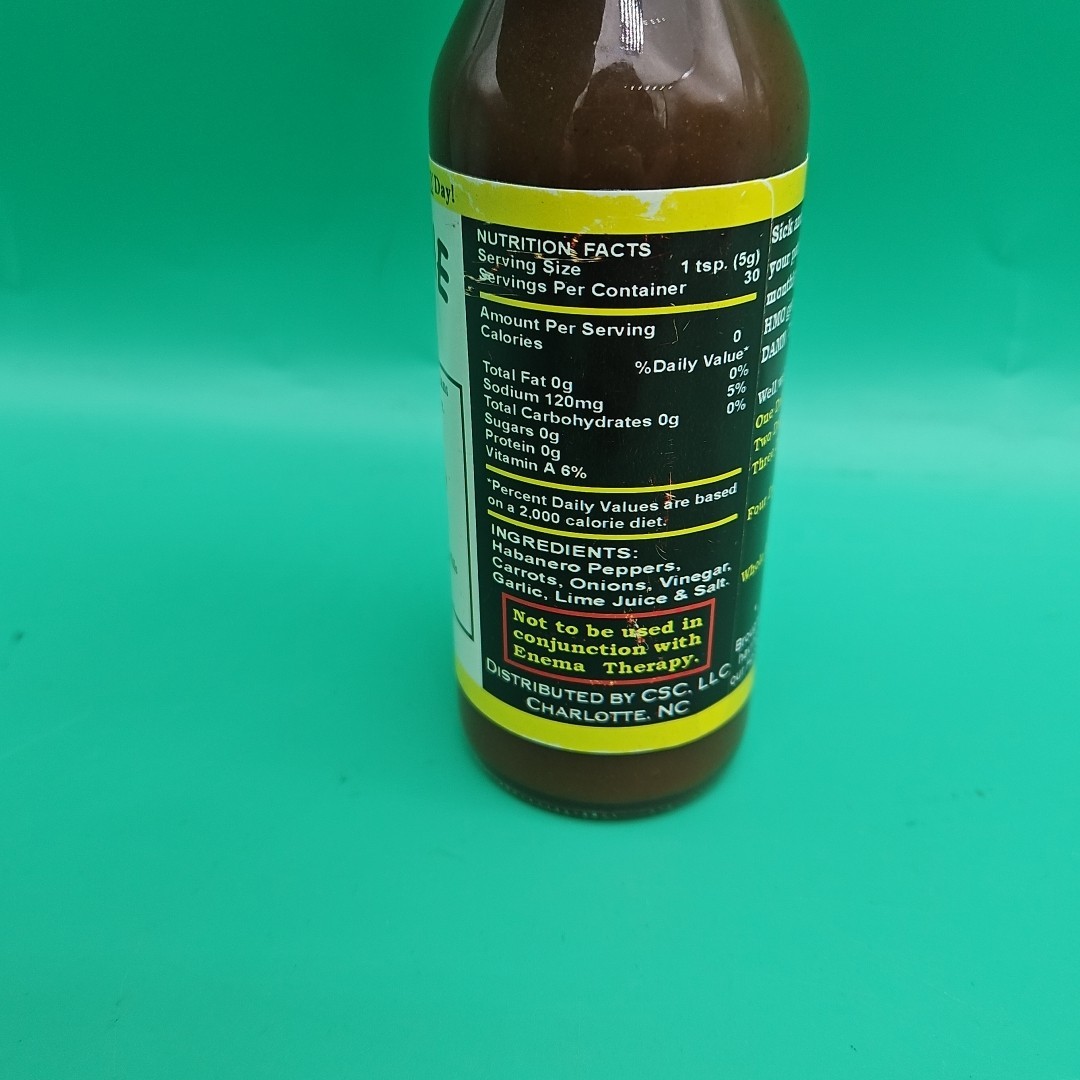 Rare Pharmaceutical Drug Rep Hot Sauce Bottle “Damn The HMO’s” Habanero 5 Oz