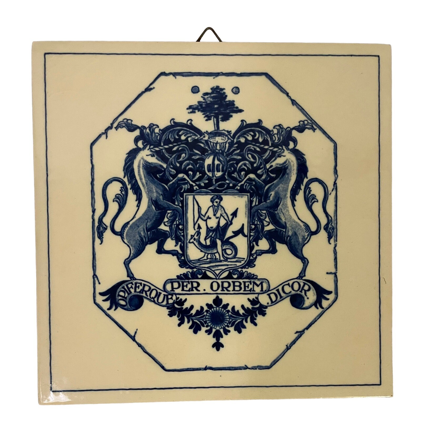 Delft Dutch Holland Burroughs Welcome Apothecary Pharmacist Ceramic Tiles SET 6