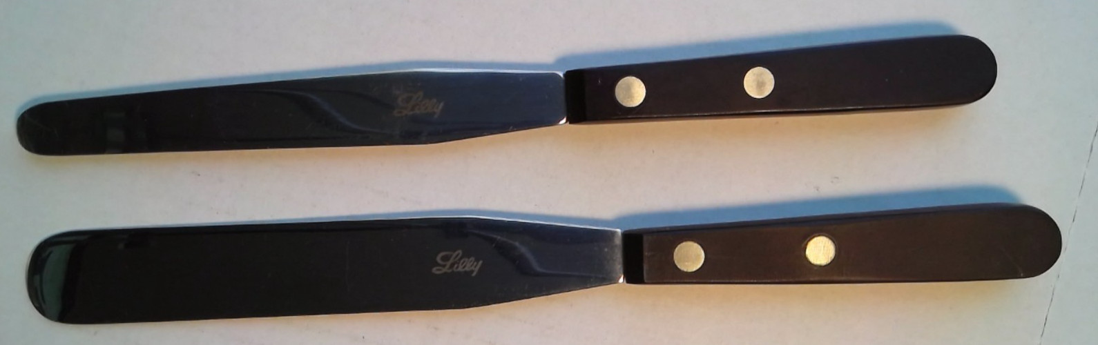 Vintage Eli Lilly Rx Pill Counting Spatulas Set Pharmacist Pharmaceutical Tools